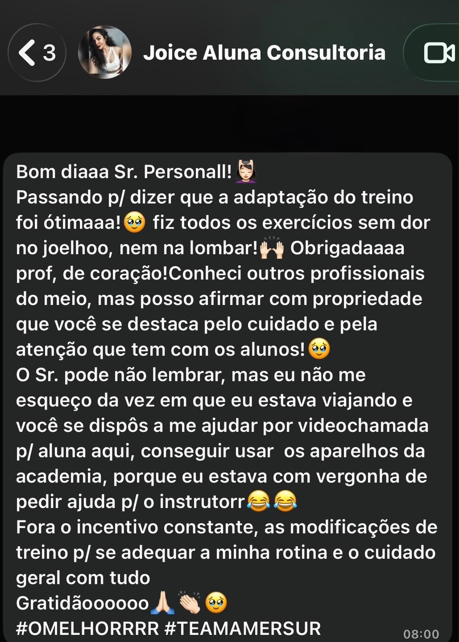 Feedback de aluno