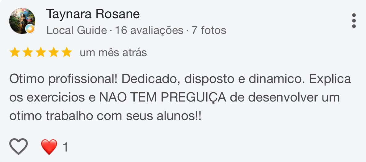 Feedback de aluno