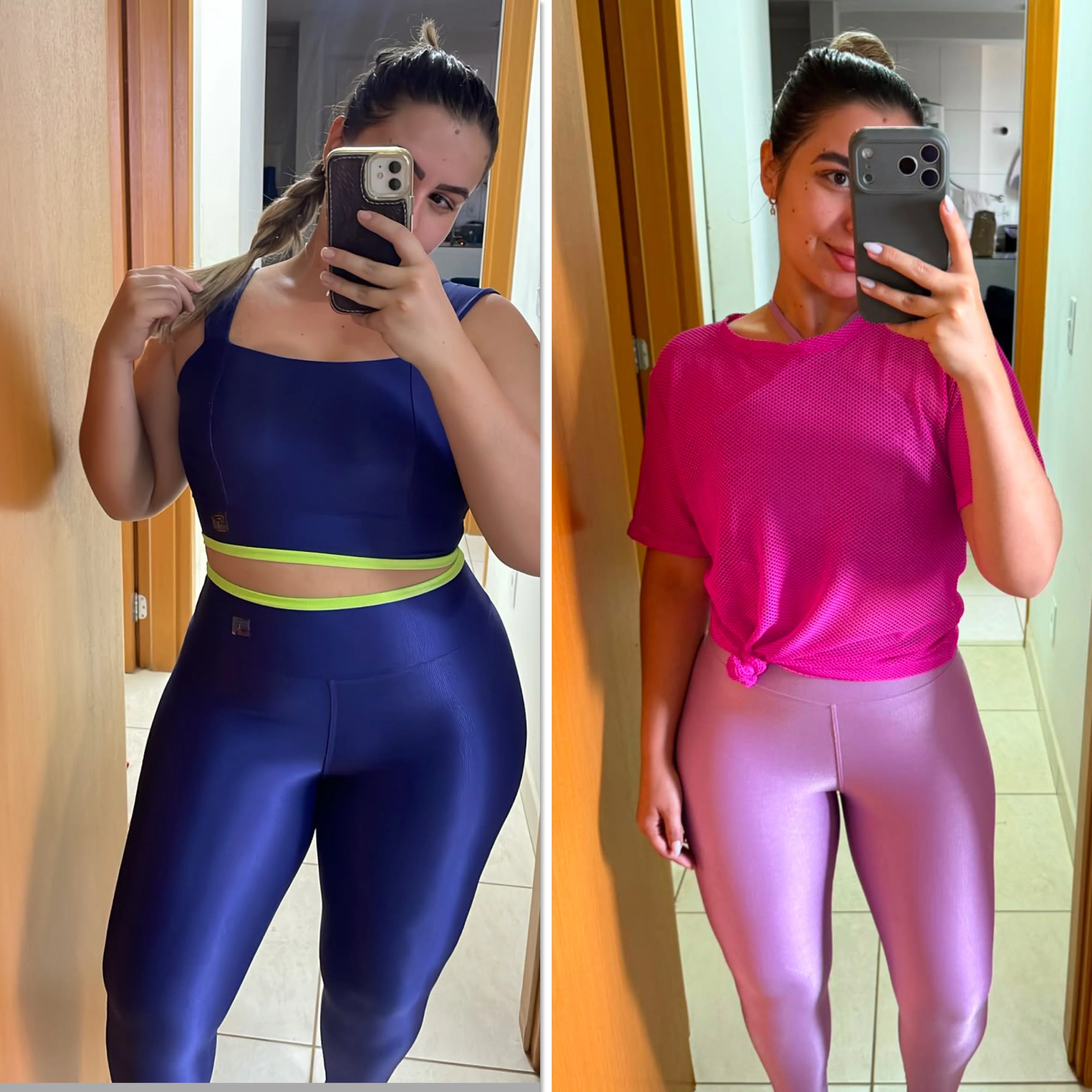 Antes e depois — emagrecimento de aluna